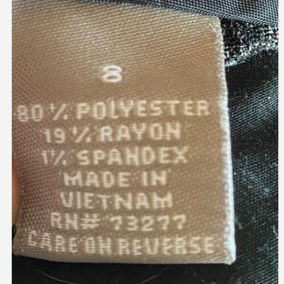 Croft & Barrow Women’s Dark Gray Tweed Dress Pants Size 8 Mid Rise Straight Leg - Picture 5 of 6